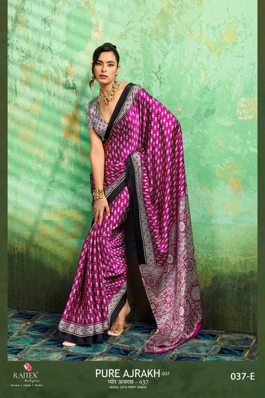Rajtex Pure Ajrakh 037 Cheap saree wholesaler in Hyderabad